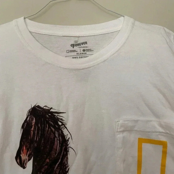 NWOT Parks Project X National Geographic Wild Horses Long Sleeve Tee Size XL - Picture 5 of 12